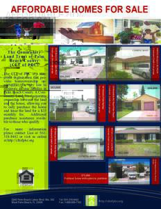 AFFORDABLE HOMES FOR SALE[removed]Via Vizcaya, Lake Worth 3 bedroom-2 bath-1 car garage
