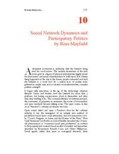 Extreme Democracy[removed]Social Network Dynamics and