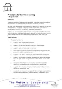 Microsoft Word - Principles for Fair Contracting.doc
