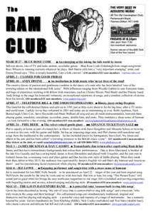 The  RAM CLUB  THE VERY BEST IN