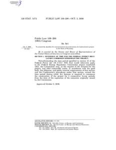 95th United States Congress / Federal Power Act / Federal Energy Regulatory Commission