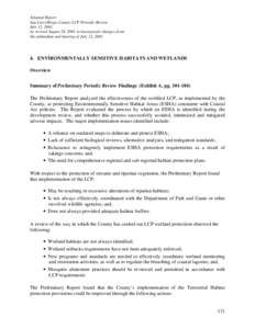 Adopted Report San Luis Obispo County LCP Periodic Review July 12, 2001 As revised August 24, 2001 to incorporate changes from the addendum and hearing of July 12, 2001