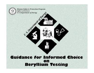 Guidance for Informed Choice on Beryllium Testing