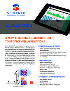 Guarding Your Web Systems  CLOUD-DMZ ™ Web APPLICATION Security  A NEW, CLOUD-BASED ARCHITECTURE