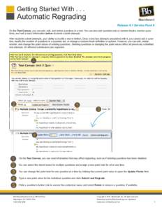 Getting Started With Automatic Regrading