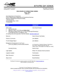 Microsoft Word - June 1, 2012 Board Meeting AGENDA.doc