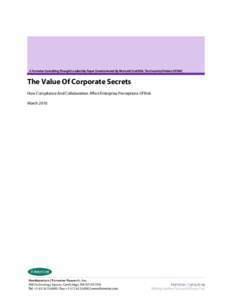 Microsoft Word - The Value of Corporate Secrets _Final_.docx