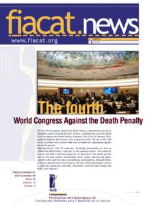 fiacat.news NUMBER 74 JUNE 2010 The fourth World Congress Against the Death Penalty