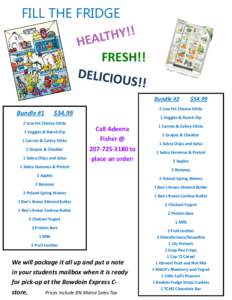 FILL THE FRIDGE FRESH!! Bundle #2 Bundle #1