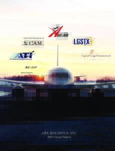 Cargo airlines / Business / Transport / Economy / ABX Air / DHL Express / Wilmington /  Ohio / Regulation S-K / ABX / Airborne Express / Airborne Airpark