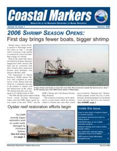 Coastal Markers NEWSLETTER OF THE  MISSISSIPPI DEPARTMENT