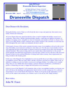 Dranesville Dispatch December[removed]Fairfax County, Va.