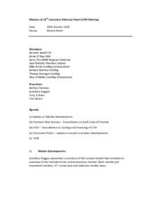 Microsoft Word - Minutes of 14th Consumer Advisory Panel.docx