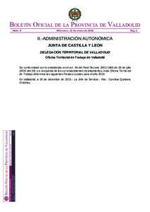 Boletín oficial de la Provincia de valladolid Núm. 9 Miércoles, 13 de enero dePág. 2