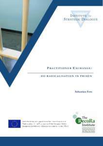 Practitioner Exchange | De-radicalisation in Prison  PRACTITIONER EXCHANGE: DE-RADICALISATION IN PRISON  Sebastien Feve