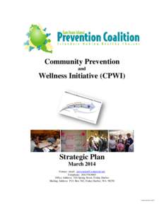 Community Prevention and Wellness Initiative (CPWI)  Strategic Plan