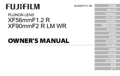 BL00004713-100  FUJINON LENS XF56mmF1.2 R XF90mmF2 R LM WR