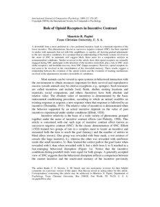 International Journal of Comparative Psychology, 2009, 22, [removed]Copyright 2009 by the International Society for Comparative Psychology