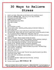 30 Ways to Relieve Stress[removed].