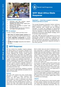 WFP West Africa Ebola Response Situation Report #20 07 January[removed]WFP West Africa Ebola Response WFP/Vigno Hounkanli