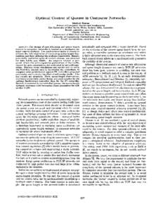 Optimal control of queues in computer networks - Communications, 2001. ICC[removed]IEEE International Conference on