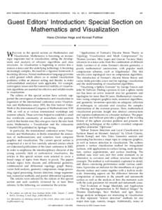 IEEE TRANSACTIONS ON VISUALIZATION AND COMPUTER GRAPHICS,  VOL. 10, NO. 5,