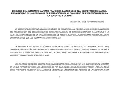 Microsoft Word - 1Discurso Alm Srio Juventud 2012.doc