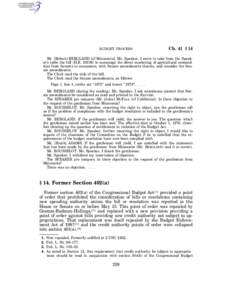 BUDGET PROCESS  Ch. 41 § 14 Mr. [Robert] BERGLAND [of Minnesota]. Mr. Speaker, I move to take from the Speaker’s table the bill (H.R[removed]to encourage the direct marketing of agricultural commodities from farmers t