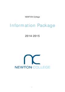 NEWTON College  Information Package[removed]