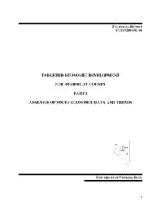 Geography of the United States / Economic base analysis / Humboldt County /  California / Eureka /  California / Economic data / Economic growth / Alexander von Humboldt / Geography of California / Economics / Nevada