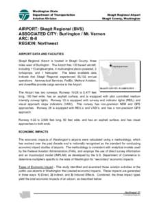 Washington State Department of Transportation Aviation Division Skagit Regional Airport Skagit County, Washington