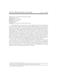 Wireless networking / Computer hardware / Embedded systems / Computer networking / Sensor node / Gumstix / Crossbow Technology / Ambient intelligence / ANT / Technology / Wireless sensor network / Computing