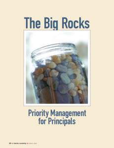 The Big Rocks  Priority Management for Principals 16