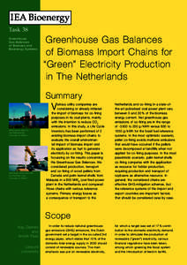 oefpbf05009.indd – Greenhouse Gas Balances of Biomass Import Chains for “Green” Electricity Production in The Netherlands