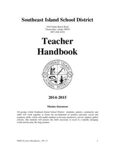 Southeast Island School District 1010 Sandy Beach Road Thorne Bay, Alaska[removed]8254  Teacher