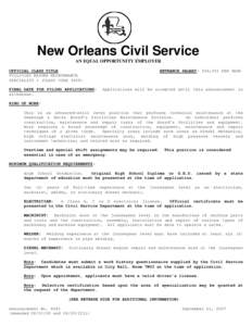 New Orleans Civil Service