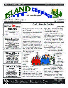 January 29, 2009 • issue 682  Serving St. Joseph Island since 1995