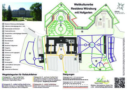 N  Weltkulturerbe Residenz Würzburg mit Hofgarten