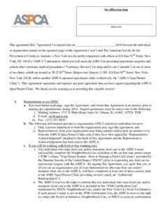 Animal cruelty / Trap-Neuter-Return / American Society for the Prevention of Cruelty to Animals / Cats / Feral cat / Society for the Prevention of Cruelty to Animals / Animal euthanasia / ASPCA Humane Law Enforcement Division / Zoology / Animal welfare / Animal rights