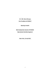 United Nations Department of Economic and Social Affairs / United Nations Secretariat / United Nations Economic and Social Council / Sha Zukang / Nassir Abdulaziz Al-Nasser / United Nations / Development / Population