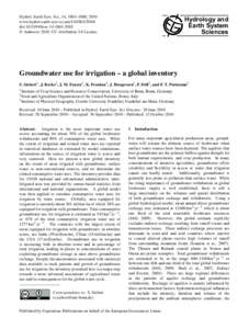 Hydraulic engineering / Irrigation / Water management / Irrigation statistics / Water resources / Aquifer / Groundwater / Irrigation in Mexico / Water / Hydrology / Land management