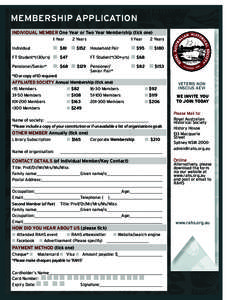 RAHS Membership Application Form.indd