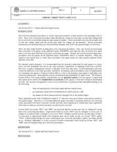 SECTION ARIZONA ACCOUNTING MANUAL PAGE  II-G-3