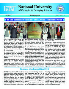 National University of Computer & Emerging Sciences Newsletter May 2014