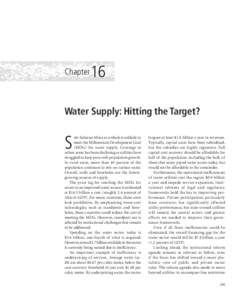 Chapter Chapter 16  Water Supply: Hitting the Target?