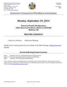 Reginald J. Newson, Executive Director 201 E. Washington Avenue, Rm. A400 P.O. Box 7946 Madison, Wisconsin[removed]Telephone: ([removed]Fax: ([removed]