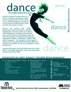 Modern dance / Entertainment / Dance / Paradise Valley Community College