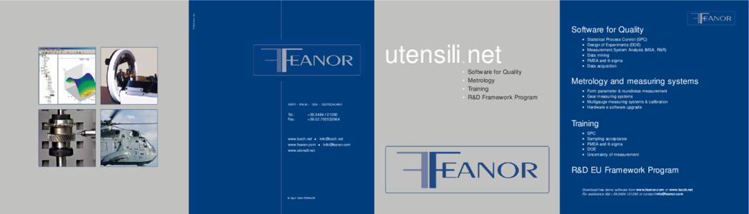 TYRFING (Milan - Italy)  Software for Quality utensili net •