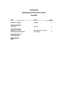 ACTION SUMMARY PRIVATE EQUITY INVESTMENT ADVISORY COMMITtEE June[removed]Item