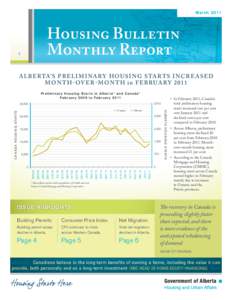 M a rch[removed]Housing Bulletin Monthly Report  1